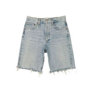Agolde Womens Cut-Off Denim Shorts sz 25 Light Blue Wash Frayed Hem Sustainable